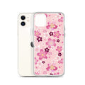 Sakura iPhone® Clear Case featuring a floral design, offering stylish protection from scratches and dirt. Perfect for any iPhone®.