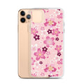 Sakura iPhone® Clear Case features a floral design, providing stylish protection against scratches and dirt.