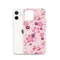 Sakura iPhone® Clear Case features a floral design, offering stylish protection against scratches and dirt.