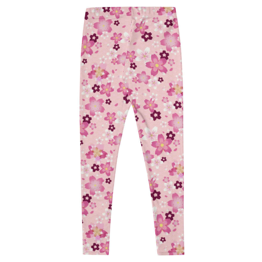 Sakura Leggings feature a vibrant floral print, perfect for spring workouts or casual wear. Soft and stylish!