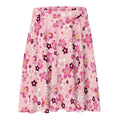 Flattering Sakura Skater Skirt in pink floral design, perfect for sunny days out at the park or strolls around town.