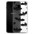 Stylish Lilith Samsung® Clear Case featuring bats, protecting your phone from scratches and dirt in a unique design.