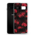 Stylish Higanbana Samsung® Clear Case featuring a floral design, perfect for protecting your device in style.