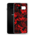 Stylish Butterfly Samsung® Clear Case showcasing vibrant red butterflies on a sleek protective design for Samsung phones.