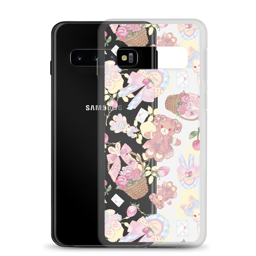 Stylish Sweet Teddy Samsung® Clear Case featuring vibrant designs, perfect for showing off your feminine side.