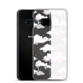 Stylish Cloudy Sky Samsung® Clear Case showcasing dreamy cloud patterns, perfect for protecting your phone in style.