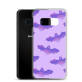 Stylish Morrigan Samsung® Clear Case featuring adorable bats, perfect for protecting your phone while showing personality.