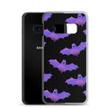 Protect your phone in style with the Morrigan Samsung® Clear Case featuring a playful bat design. Perfect for sunny days!