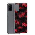 Stylish Higanbana Samsung® Clear Case showcasing a vibrant floral design, perfect for protecting your device.