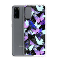 Colorful Butterfly Samsung® Clear Case displayed on a Samsung phone, perfect for butterfly lovers and vibrant protection.
