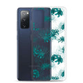 Stylish Higanbana Samsung® Clear Case featuring unique floral design, perfect for protecting your device in style.