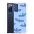 Sleek Lilith Samsung® Clear Case featuring a bat design, perfect for protecting your phone in style.