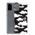 Sleek Cloudy Sky Samsung® Clear Case features dreamy clouds and stars, perfect for stylish phone protection.