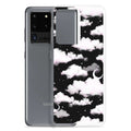 Stylish Cloudy Sky Samsung® Clear Case showcasing dreamy cloud design, perfect for protecting your phone in style.