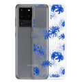 Stylish Higanbana Samsung® Clear Case featuring a vibrant floral design, protecting your device with flair.