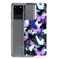 Vibrant Butterfly Samsung® Clear Case showcases a colorful butterfly design, perfect for protecting your phone stylishly.