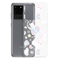 Cute Snow Kitten Samsung® Clear Case featuring adorable kittens and pastel design, perfect for any stylish outfit.