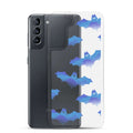 Sleek Lilith Samsung® Clear Case featuring playful bats, perfect for protecting your phone from daily wear.