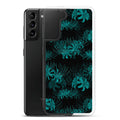 Higanbana Samsung® Clear Case showcases a vibrant floral design, blending style and protection for your device.