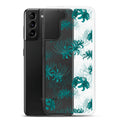 Stylish Higanbana Samsung® Clear Case features a floral design, offering sleek protection for your device.