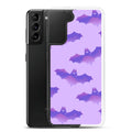Morrigan Samsung® Clear Case features a playful bat design, protecting your phone stylishly against scratches and dirt.