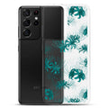 Stylish Higanbana Samsung® Clear Case showcases a floral design, protecting your phone with elegance and flair.