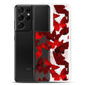 Colorful Butterfly Samsung® Clear Case showcases vibrant butterfly designs, perfect for personalizing your phone.