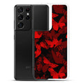 Colorful Butterfly Samsung® Clear Case on a Galaxy S21 Ultra, adding style while protecting your phone with vibrant prints.