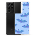 Lilith Samsung® Clear Case featuring a playful bat design, perfect for stylish protection on sunny days.