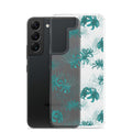 Higanbana Samsung® Clear Case showcases a stylish floral design, ensuring your phone stays safe and chic.