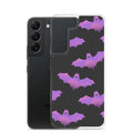 Aensland Samsung® Clear Case featuring playful bats, protecting your phone from scratches and dirt with style.