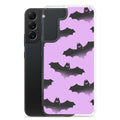 Protect your phone with the Aensland Samsung® Clear Case featuring a fun bat design against a pastel background.