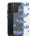 Stylish Lilith Samsung® Clear Case featuring playful bats, perfect for protecting your Galaxy S22 Plus.