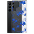 Stylish Higanbana Samsung® Clear Case showcasing floral design, protecting your device with flair and elegance.