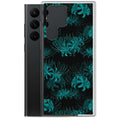 Sleek Higanbana Samsung® Clear Case showcasing a stylish floral design, perfect for protecting your phone.