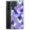 Butterfly Samsung® Clear Case featuring a vibrant butterfly print, perfect for stylish phone protection.