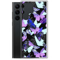 Butterfly Samsung® Clear Case featuring vibrant butterfly designs, perfect for protecting your phone in style.