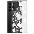 Snow Kitten Samsung® Clear Case features adorable kittens, perfect for a pastel outfit and protecting your phone stylishly.