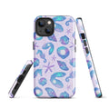 Stylish Sea Princess iPhone® Tough Case features vibrant sea life design and dual-layer protection for ultimate safety.