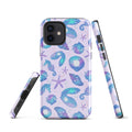 Colorful Sea Princess iPhone® Tough Case showcases a seashell design, combining style and durability for protection.