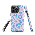 Stylish Sea Princess iPhone® Tough Case featuring vibrant sea-themed designs for ultimate protection and fashion.