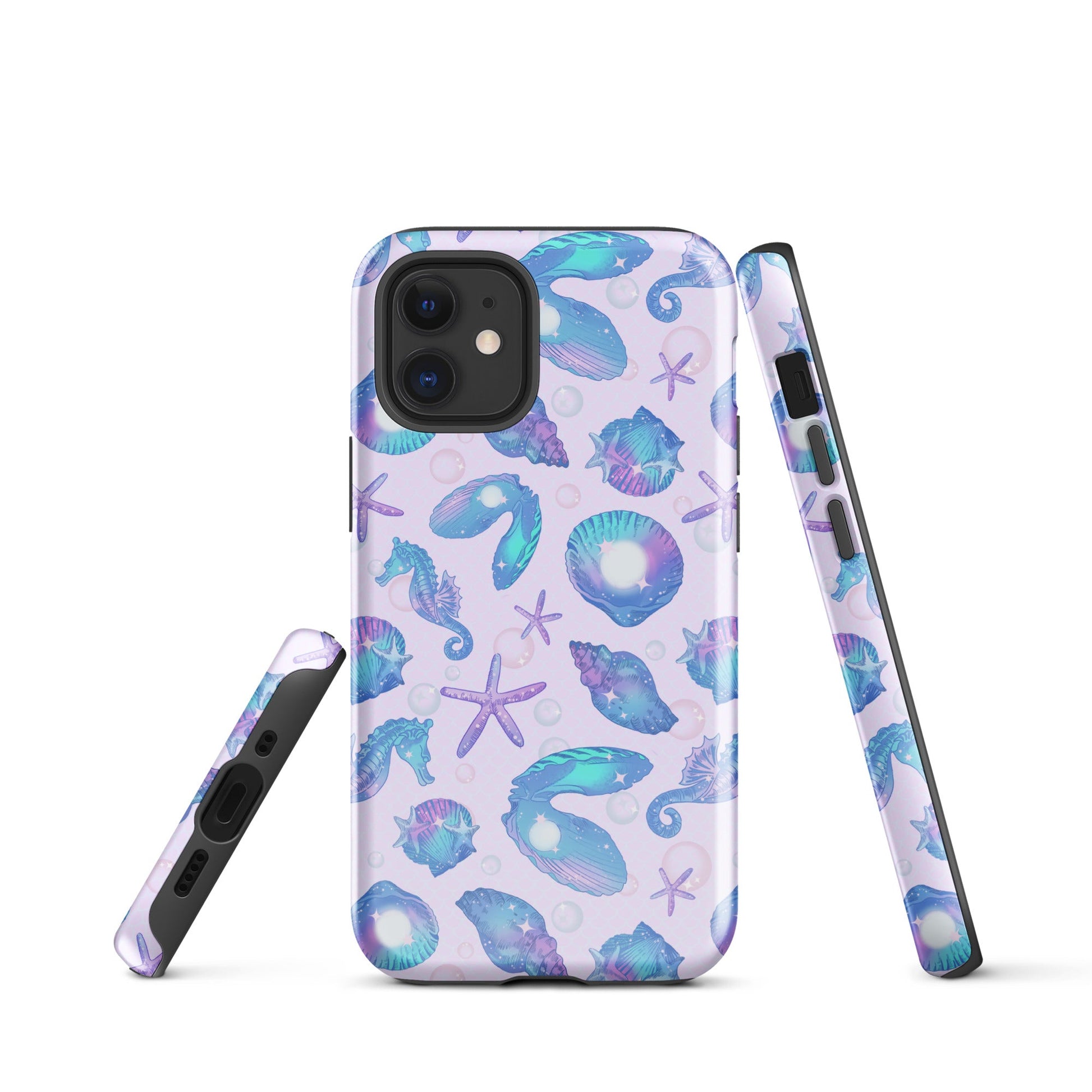 Stylish Sea Princess iPhone® Tough Case features a durable design with colorful sea-themed patterns for ultimate protection.