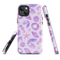 Stylish Sea Princess iPhone® Tough Case featuring vibrant sea life design, perfect for protection and fashion.
