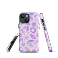 Durable Sea Princess iPhone® Tough Case features vibrant seashells design for stylish and reliable phone protection.