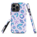 Stylish Sea Princess iPhone® Tough Case featuring seashells; durable protection with a chic design for your phone.