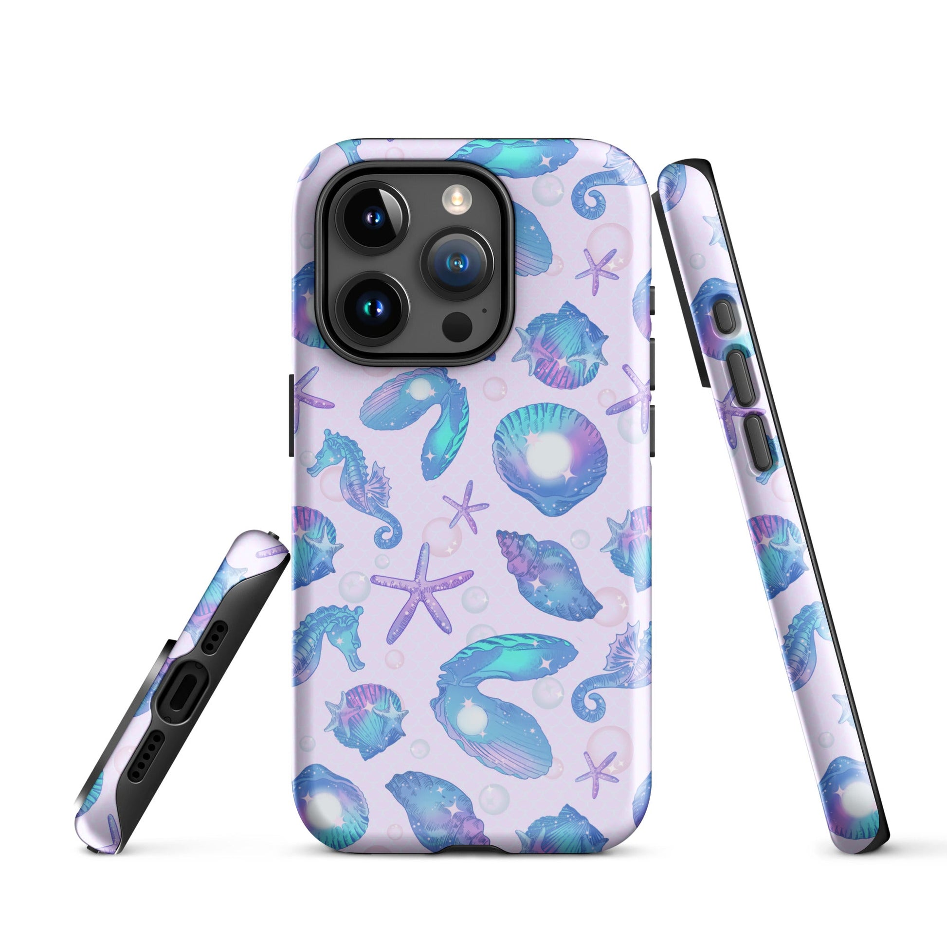 Stylish Sea Princess iPhone® Tough Case featuring vibrant ocean designs for ultimate protection and fashion.