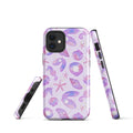 Stylish Sea Princess iPhone® Tough Case featuring seashells and seahorses, offering durable protection and fashion.