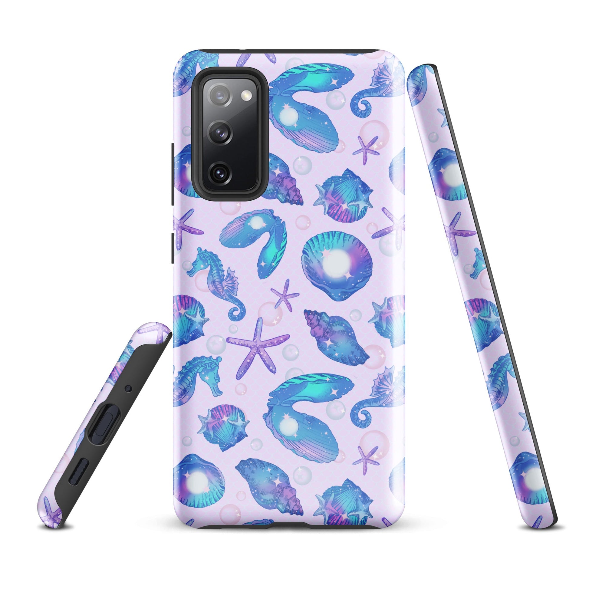 Stylish Sea Princess Samsung® Tough Case features vibrant sea creatures and offers durable protection for your phone.