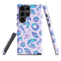 Stylish Sea Princess Samsung® Tough Case with colorful shell design, providing durability and protection for your device.