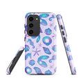 Vibrant Sea Princess Samsung® Tough Case features colorful sea life, offering stylish protection for your device.